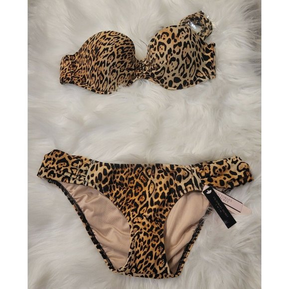 New Victoria's Secret Leopard Print Bikini - Picture 3 of 7